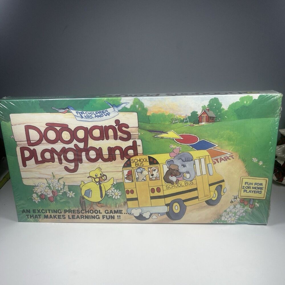 1985 Doogan’s Playground Preschool Game By Henard Industries. Rare And Sealed